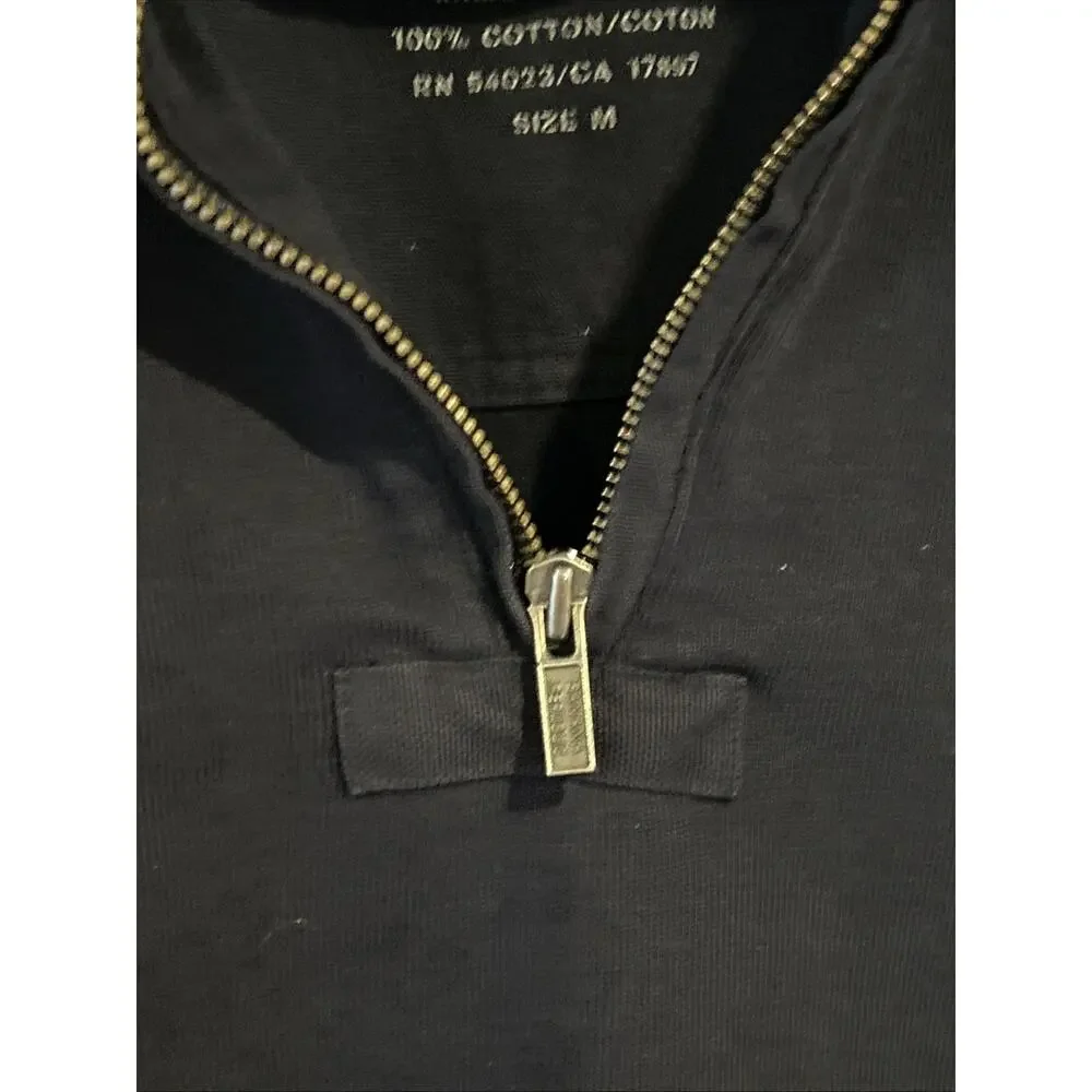 EUC-Banana Republic 1/4 Zip Men M Pullover Sweatshirt Navy
